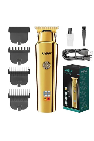 OEM Aparat de tuns VGR 947 Auriu cu 4 atasamente