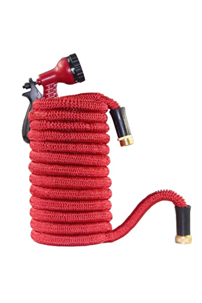 BASHAR Furtun extensibil pentru gradina SUPER HOSE 25 FT = 7.5m Rosu