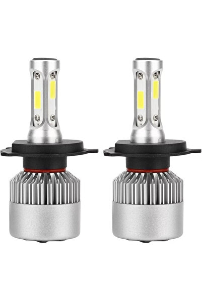 Ruan Kit becuri led auto COB S2 H4 2 buc/set 8000Lumeni temperatura 6000K/Alb...