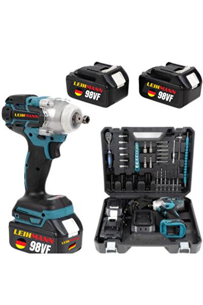 BASE Pistol de impact 98VF cu 2 acumulatori si 40 accesori LEIH MANN