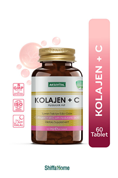 Aksu Vital Kolajen + C Vitamini & Hyaluronik Asit 60 Tablet