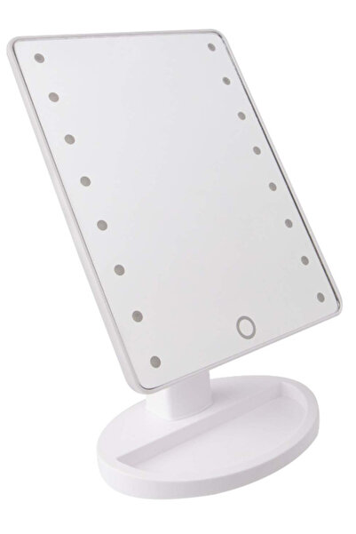 OEM Oglinda pentru machiaj 16 LEDuri ecran tactil cu baza suport bijuterii Us...