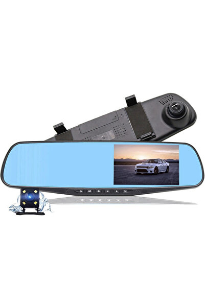BASE Oglinda Auto cu Camera Fata - Spate Display 4.3"