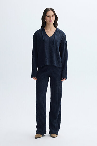 Mudo Wide Leg Elastic Waist Knitted Pants