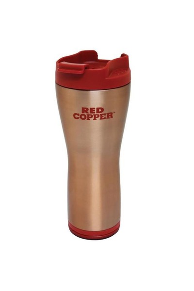 MANDU Cana Termos Red Copper Mug cu interior ceramic