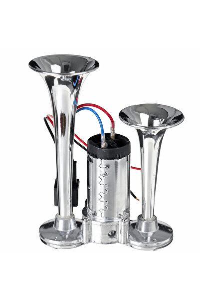 auto Claxon CHROME cu 2 goarne si compresor