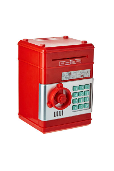 MANDU Seif tip pușculiță cu deschidere, sunete și lumină ROȘIE