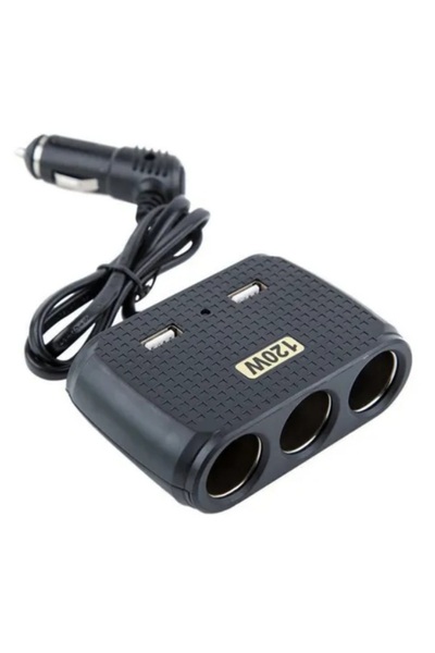 PRİZE Priza auto cu 5 iesiri NO.1512 TIPLA 120W (2 x usb)