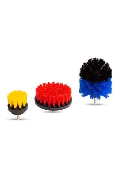 OEM Set 3 perii curatare interior/exterior auto pentru bormasina