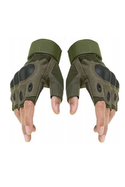 MANDU Half Finger Cycling Gloves Khaki L or XL
