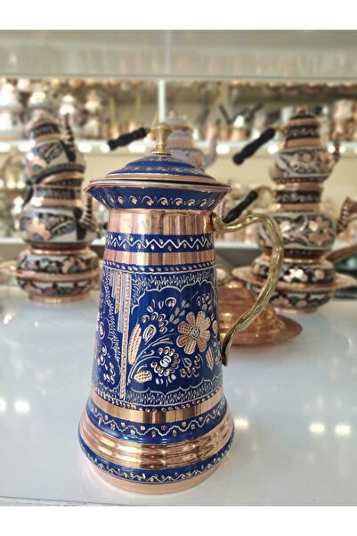 KARACA BAKIR İşlemeli Bakır Sürahi
