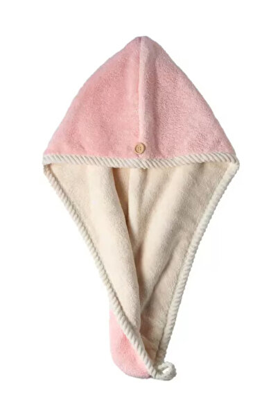 OEM Prosop turban cu nasture pentru uscare par ROZ