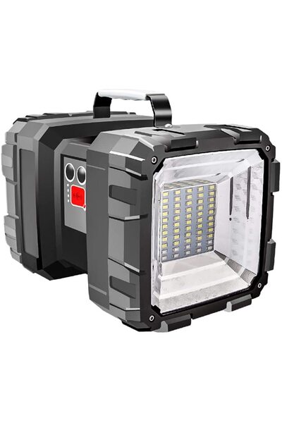 MİKİ Powerful Rechargeable Flashlight MXW844 2 Heads 55 LED, USB, Emergency S...