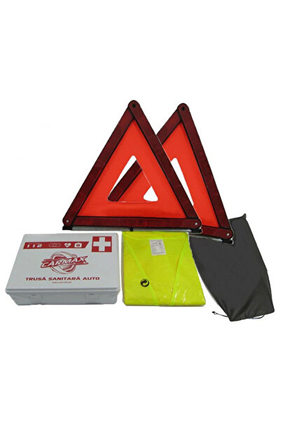 auto Kit AUTO: 1 X Trusa Medicala 2 x Triunghi Reflectorizant 1 X Vesta