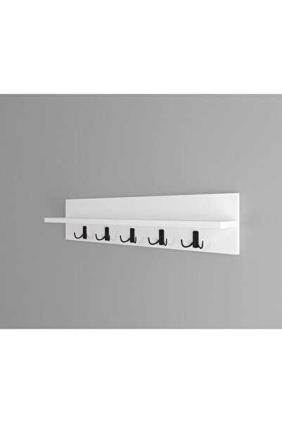 Mirobi Portmanto Elbise Askılığı, Duvar Askılığı, Beyaz, 80 cm