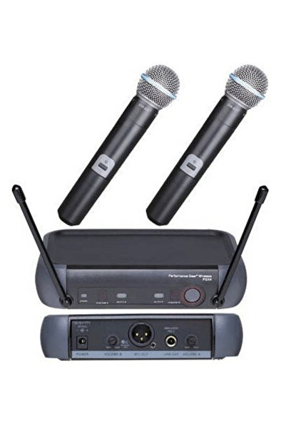 MOHAMED Set 2 Microfoane WG-X58 / X51 Wireless WVNGR Black cu receiver