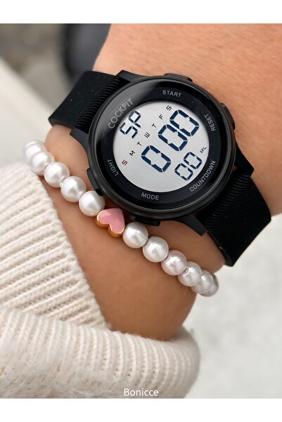 Cockpit Water Resistant, Alarm, Lighted, Black Silicone Cord Sports Boys/Girl...