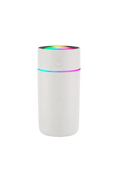 China Mini umidificator portabil silentios cu 7 culori LED 320ml Alb