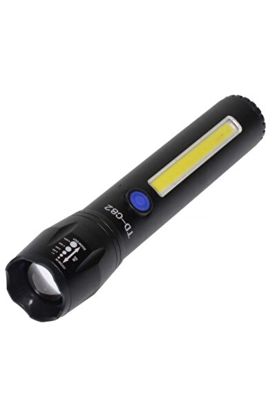 OEM Lanterna TD-C82 cu LED CREE 5 W, LED lateral COB 5 W, acumulator integrat...