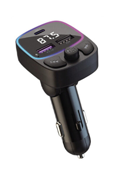 PRİZE Modulator auto C48 cu USB dual 3.1A și lumină RGB