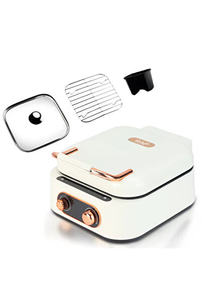 Amir Gratar electric multifuncțional 7 in 1 Hot Pot Grill 1500W capac sticla ...