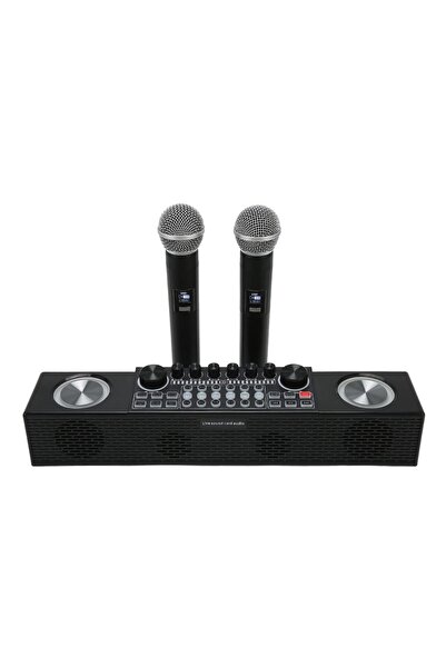 MOHAMED Sistem de Mixare Karaoke + 2 Microfon fara Fir