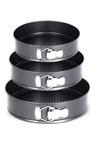 LILY Set 3 tavi de tort cu dimensiuni diferite si fund detasabil 22-24-26