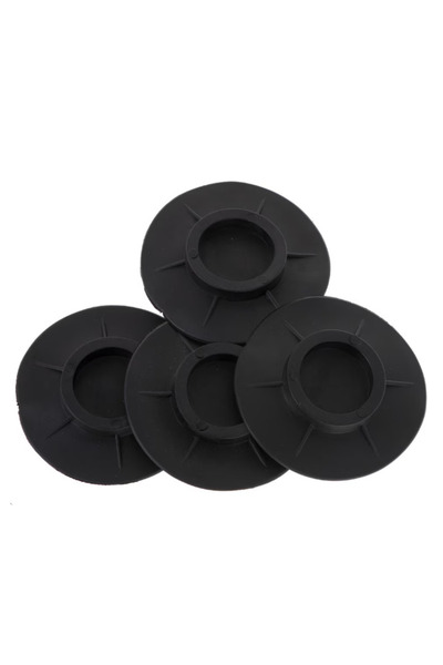 OEM Set 4 picioruse pentru masina de spalat NEGRE