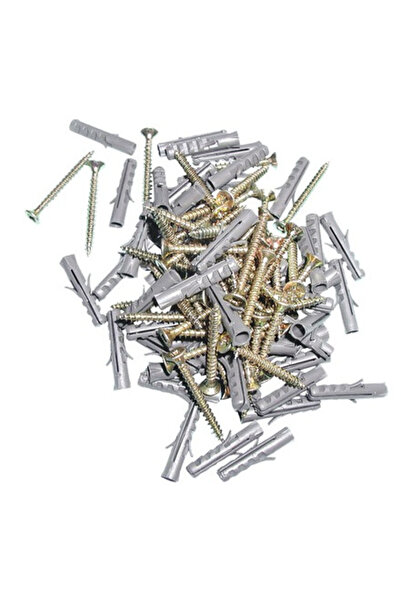 OEM Set 50 Dibluri universale din plastic cu suruburi 6 x 40 mm