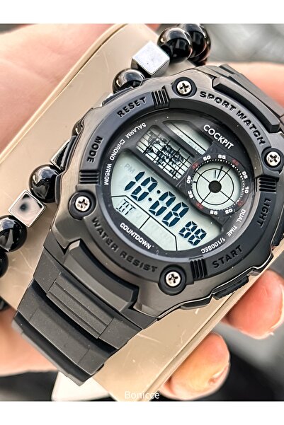 Cockpit العلامة التجارية، مناسبة للاستخدام البحري، ساعة رجالية رقمية باللون ا...