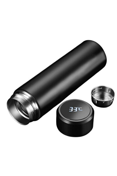 BASE Termos cu afisaj temperatura LED Baterie durabila 0.5 L Negru
