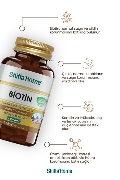 Shiffa Home Biotin 60 Tablets