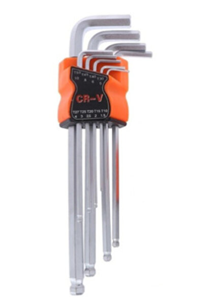 OEM Set 9 chei hexagonale tip imbus cu capat sferic EXTRA LUNGI 1.5-10mm