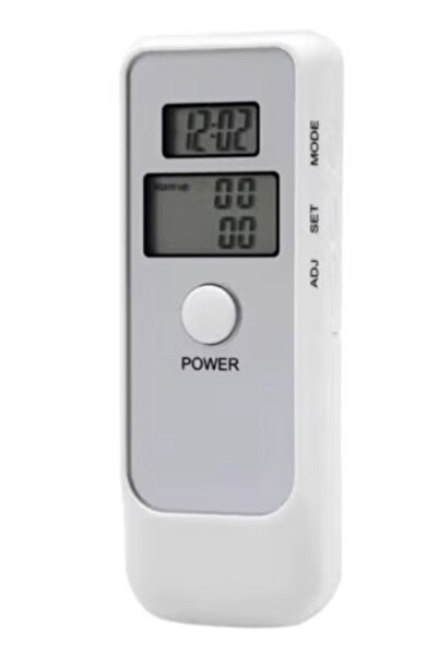 MANDU Tester de Alcoolemie digital functie de ceas cronometru Alb