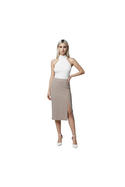 Batik تنورة شق المرأة