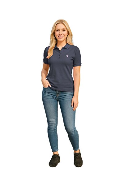 U.S. Polo Assn. Damen Poloshirt zweifarbig P007