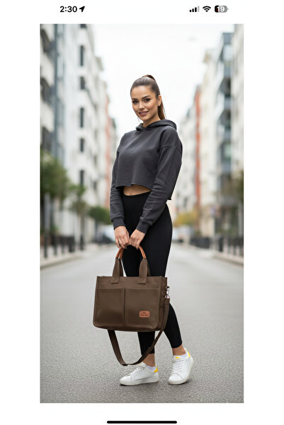 Özay butik حقيبة قماشية عالية الجودة متعددة الأقسام أنيقة وراقية