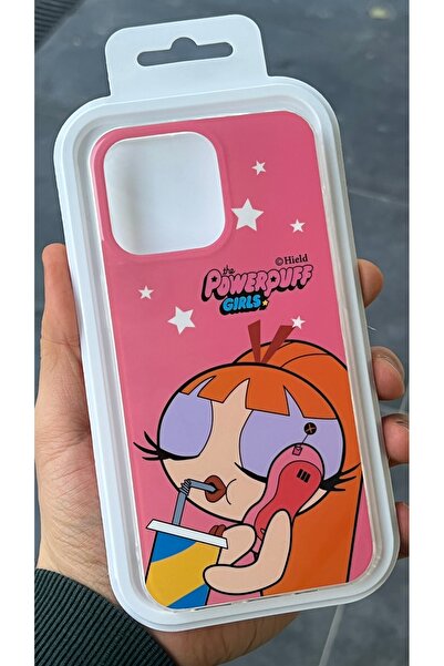 EDELFU iPhone 15 Pro Max - Pink Powerpuffs Girls Patterned Cover Soft Protect...