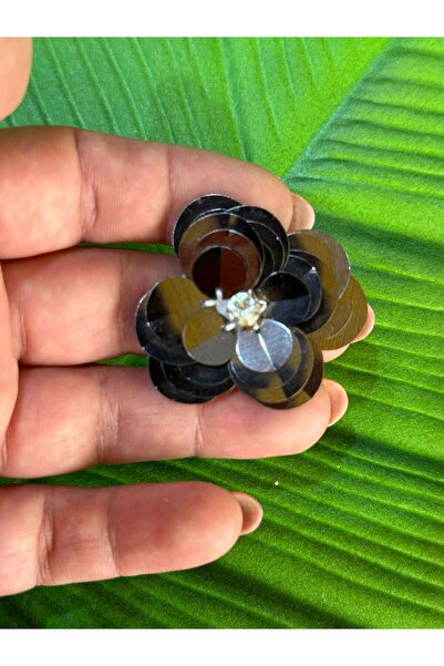 Gönülden Tasarım 4X4 Cm Paiete din piatră de zircon cu flori cu paiete Arma FUME