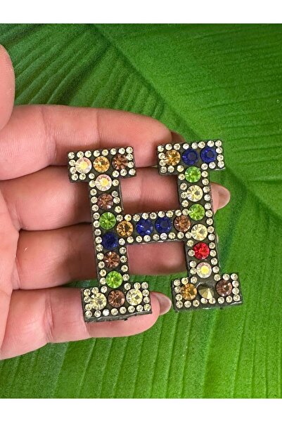 Gönülden Tasarım Emblema cu litera H de 5x5 cm, care se lipsește prin călcat