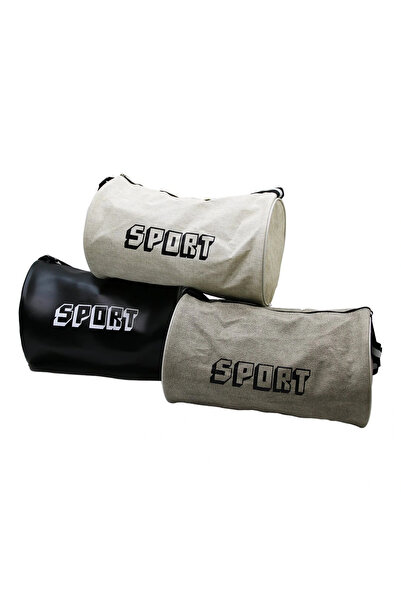 shopwave حقيبة سفر أسطوانية جلدية ميسورة التكلفة (5047)