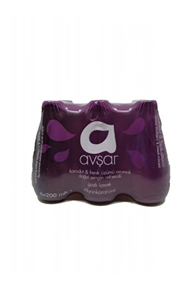 Avşar Karadut & Frenk Üzüm Aromalı Maden Suyu 6x200 Ml. (6'LI)