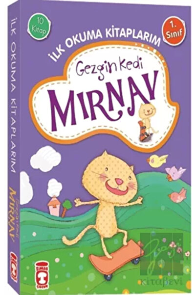 Timaş Çocuk Gezgin Kedi Mırnav - Ilk Okuma Kitaplarım Set (10 Kitap Takım)
