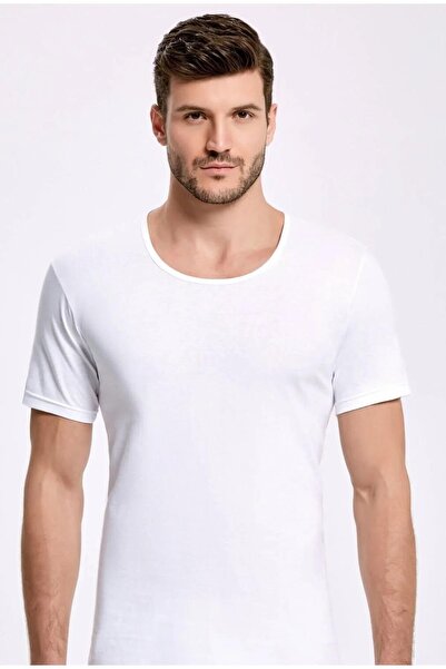 İLKE İÇ GİYİM Mkn's Cotton Opkn CollAr Undkrshirt Athlktk - İlkk 1003 - 6 Pikcks