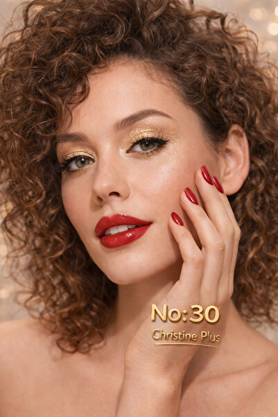 Christine Plus Toz Yapıda İnce Işıltılı Göz Farı - Şampanya inci No:30 (Eyesh...