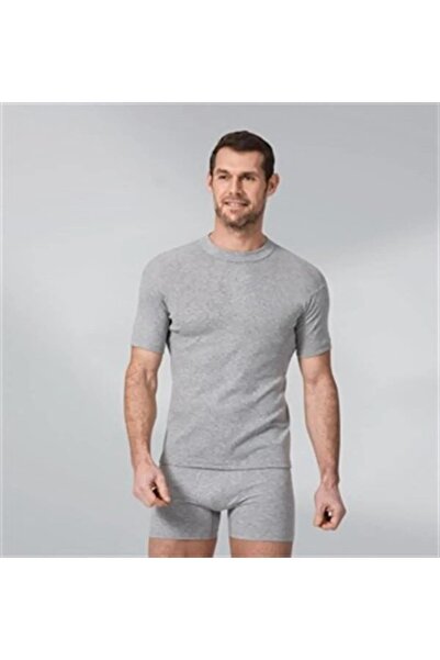 Namaldı Namaldi Men's Rib Null Collar Undershirt Athlete 114 - 6 Pieces