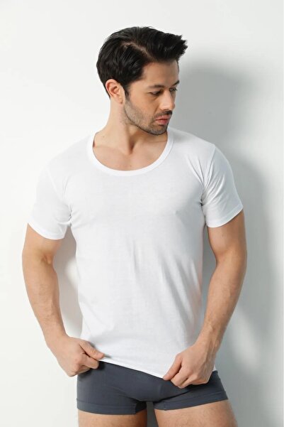 Saran Чоловіча майка 3006 - 100% бавовна, комір-стійка, 6 штук