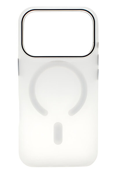 VERTEK Carcasă MagSafe din silicon transparent, tip Frost, pentru iPhone 17 P...