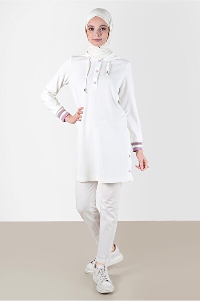 Alvina Φούτερ με κουκούλα και κουμπωτό - 42570