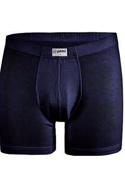 YILDIZ Boxer din lycra din bambus bleumarin pentru bărbați